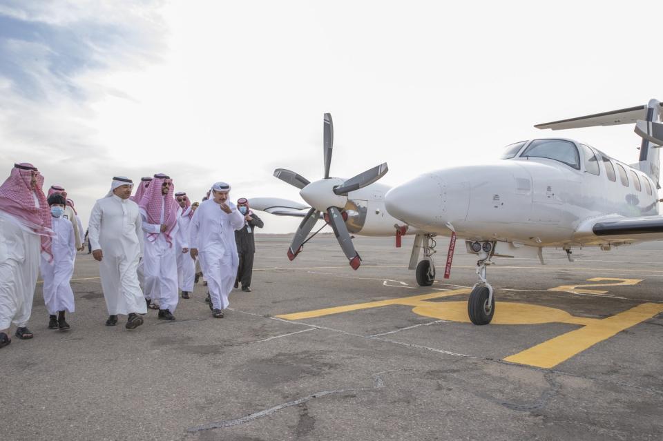 سمو نائب أمير منطقة حائل يرعى انطلاق فعاليات نادي الطيران السعودي في نسخته الثالثة في مطار حائل الدولي