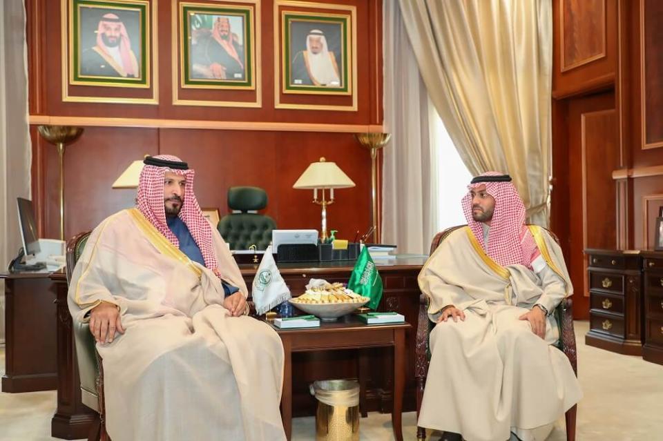 سمو نائب أمير حائل يستقبل سمو مساعد رئيس الاستخبارات العامة.