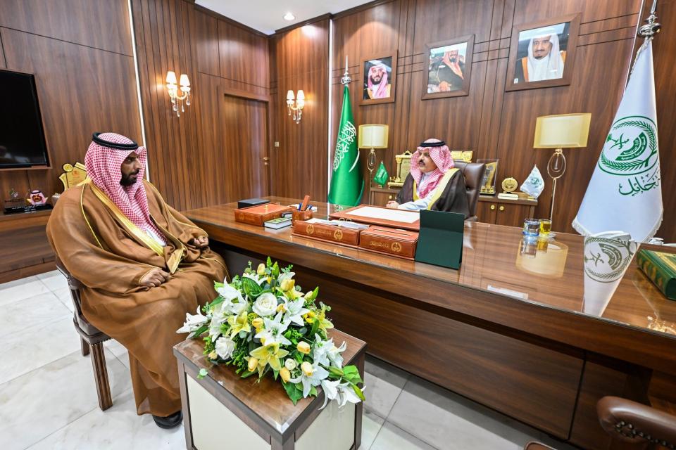 أمير حائل يستقبل مدير مكافحة المخدرات المعين حديثًا بالمنطقة