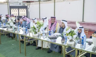 وكيل إمارة حائل المكلف يشارك أيتام "رفاق" مأدبة الإفطار الرمضاني