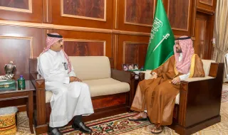 نائب أمير حائل يستقبل مدير معهد ريادة الأعمال الوطني بالمنطقة