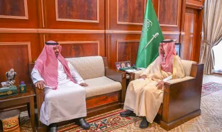 نائب أمير حائل يستقبل مدير فرع صندوق تنمية الموارد البشرية المكلف