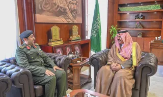 أمير حائل ‏يستقبل مدير السجون بالمنطقة