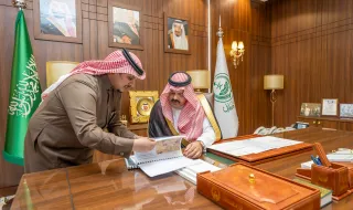 الأمير عبدالعزيز بن سعد يستقبل أمين منطقة حائل