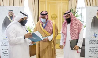 سمو أمير منطقة حائل يستقبل نائب رئيس مجلس إدارة جمعية رعاية الأيتام (رفاق)