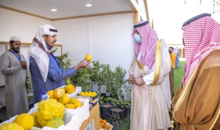 سمو أمير حائل يدشن فعاليات مهرجان المنتجات الموسمية الزراعية والصناعات التحويلية