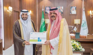 سمو أمير منطقة حائل يستقبل مدير إدارة التدريب التقني والمهني بالمنطقة.