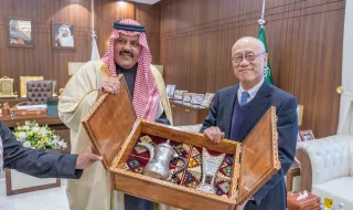 سمو أمير منطقة حائل يستقبل السفير الياباني لدى المملكة