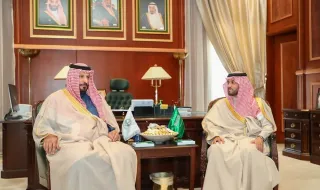 سمو نائب أمير حائل يستقبل سمو مساعد رئيس الاستخبارات العامة.