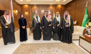 أمير منطقة حائل يستقبل رئيس الهيئة العامة للإحصاء ‏