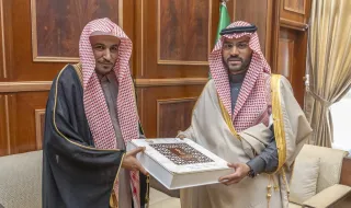نائب أمير منطقة حائل يستقبل مدير فرع الرئاسة العامة لهيئة الأمر بالمعروف والنهي ‏عن المنكر بالمنطقة