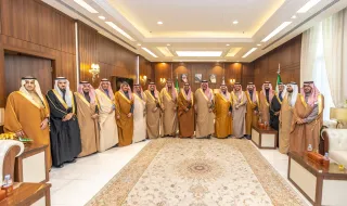 أمير منطقة حائل يستقبل وكيل وزارة الداخلية ووكلاء إمارات المناطق بمناسبة انعقاد اجتماعهم التحضيري الثاني