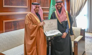 الأمير فيصل بن فهد بن مقرن يستقبل محافظ سميراء