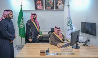 وكيل إمارة منطقة حائل يدشن نظام التعاملات الإلكترونية بمركز قصر العشروات