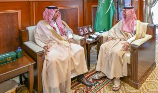 نائب أمير حائل يستقبل أمير الفوج الثالث والعشرين بوزارة ‏الحرس الوطني