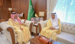 أمير منطقة حائل يستقبل وزير البيئة والمياه والزراعة