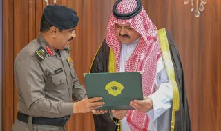 أمير حائل يستقبل مدير شرطة المنطقة
