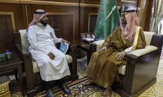 نائب أمير حائل يستقبل المدير التنفيذي لجمعية " أرشدني" بالمنطقة