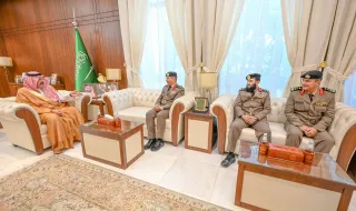 الأمير عبدالعزيز بن سعد بن عبدالعزيز يستقبل مدير مرور منطقة حائل السابق