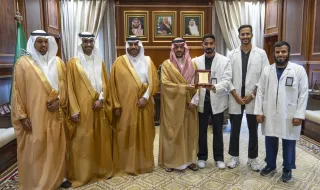 الأمير فيصل بن فهد بن مقرن يستقبل رئيس جامعة حائل المكلف