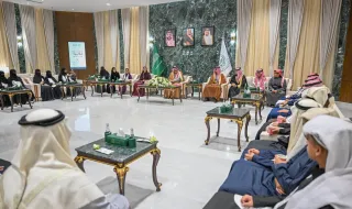 أمير منطقة حائل يستقبل قافلة شباب الغد