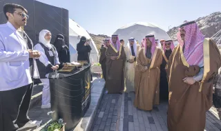 أمير منطقة حائل يرعى الحفل الختامي لهاكاثون مكافحة التصحر في منارة حائل الفضائية