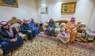 أمير منطقة حائل يعزّي أسرة الدعيع في وفاة فقيدهم
